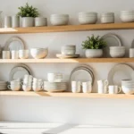 How to Decorate Open Shelves Without Overcrowding