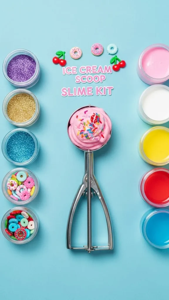Ice Cream Scoop Slime Kit