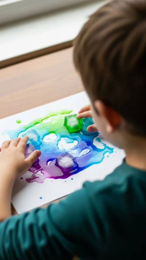 Ice Cube Paint Trails