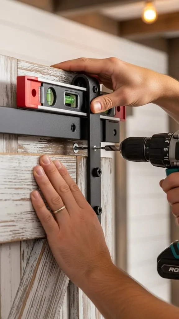 Install the Track Securely and Level