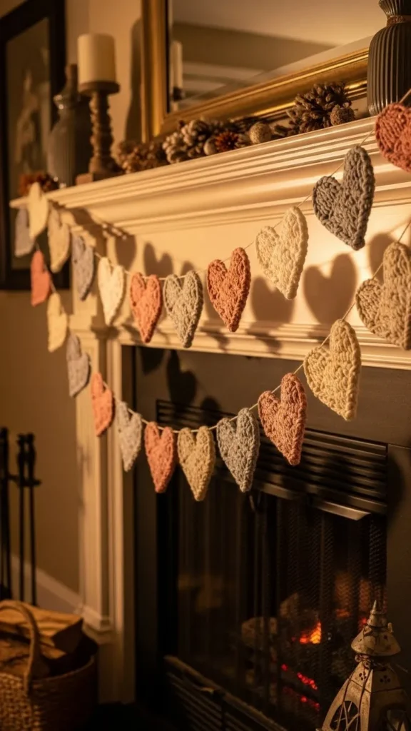 Knit Heart Garland