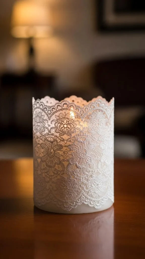  Lace Candle Wraps