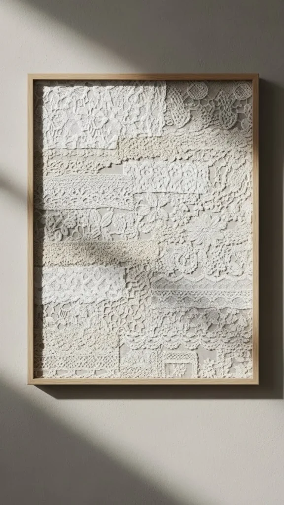 Lace Scrap Collage Art