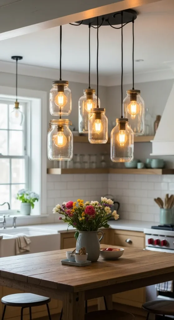 Light Fixture Jar Shades