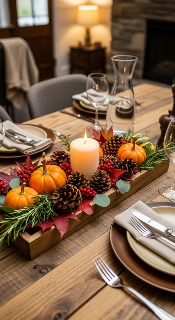 Low Tray With Seasonal Finds