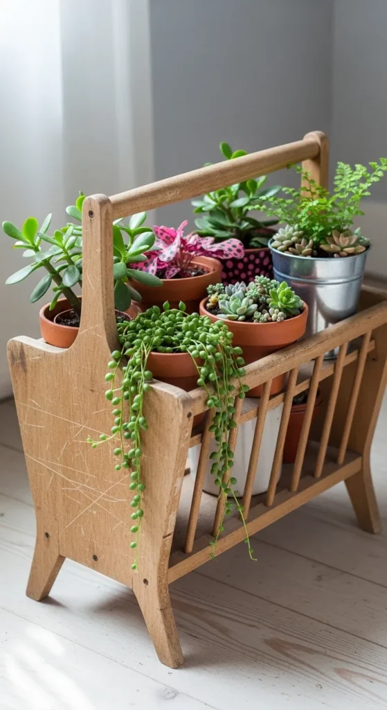 Magazine Rack Plant Holder