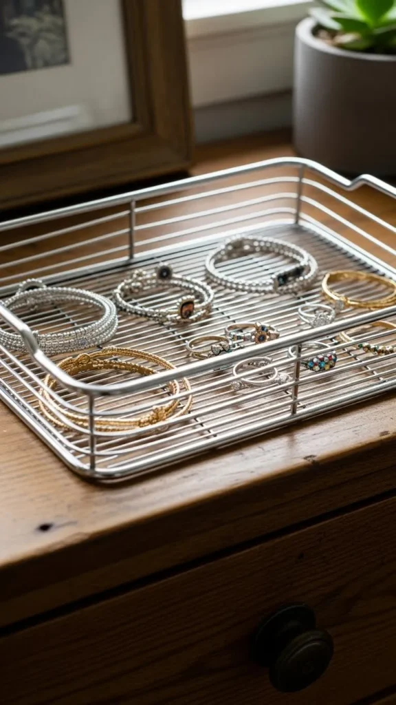 Metal Wire Jewelry Tray