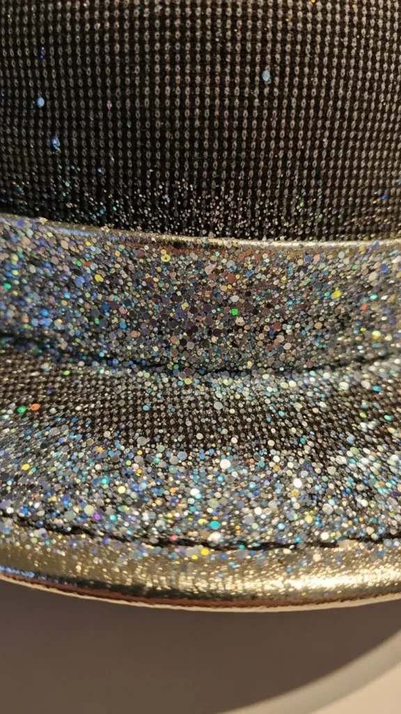 Metallic Edge Glitter Hat