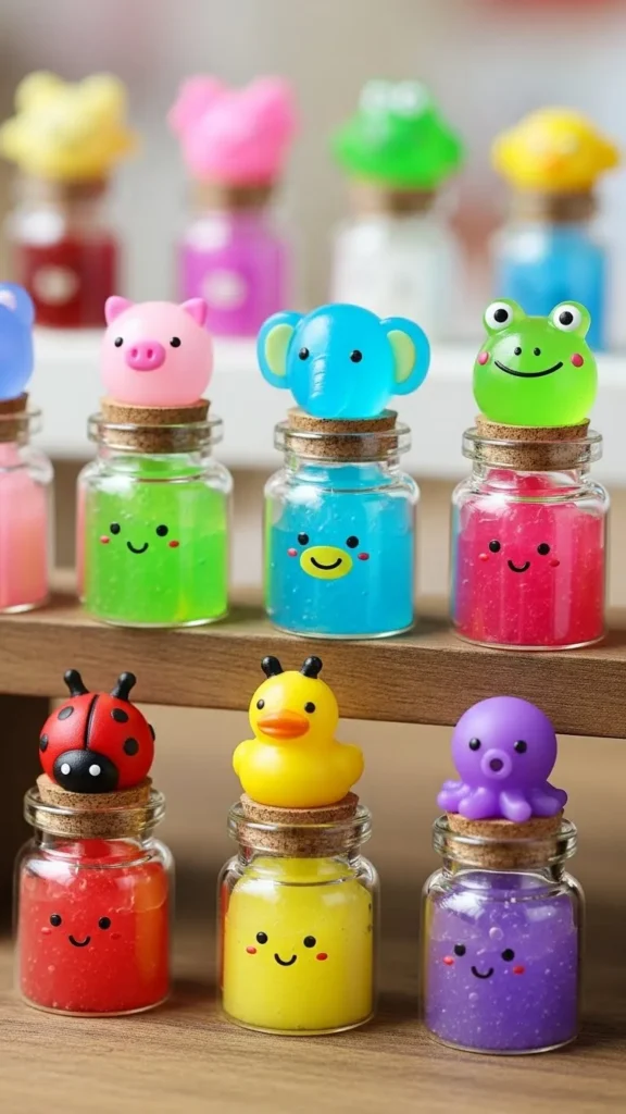 Mini Animal Slime Jar Collection