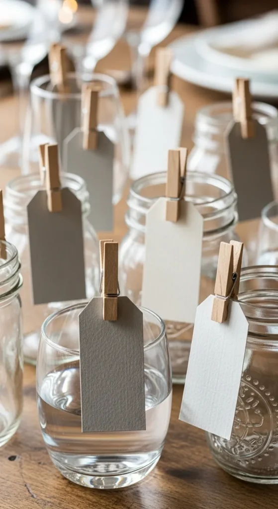 Mini Clothespin Tags