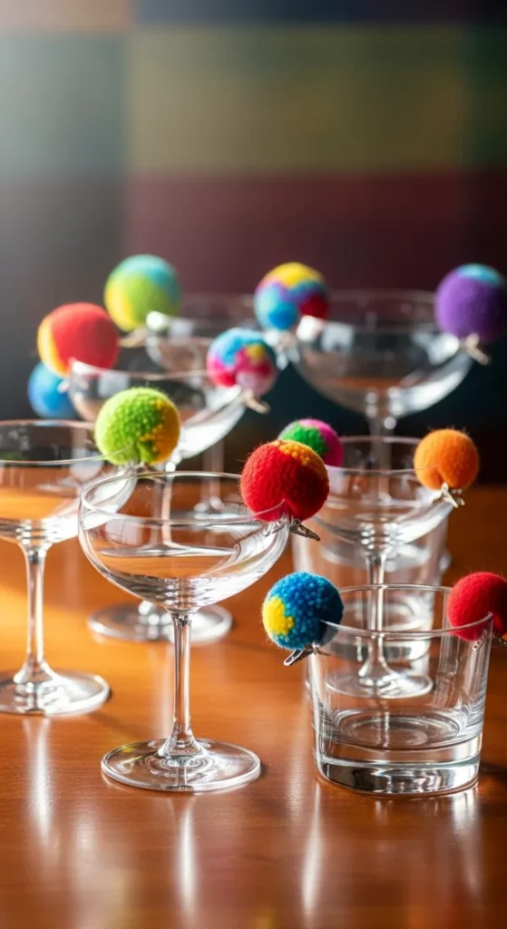 Mini Felt Pom Accents