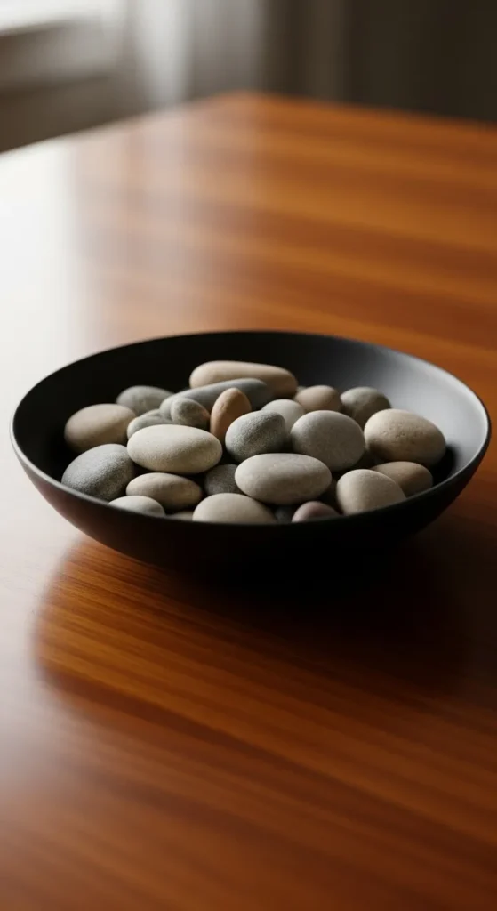 Minimal Bowl With Natural Stones