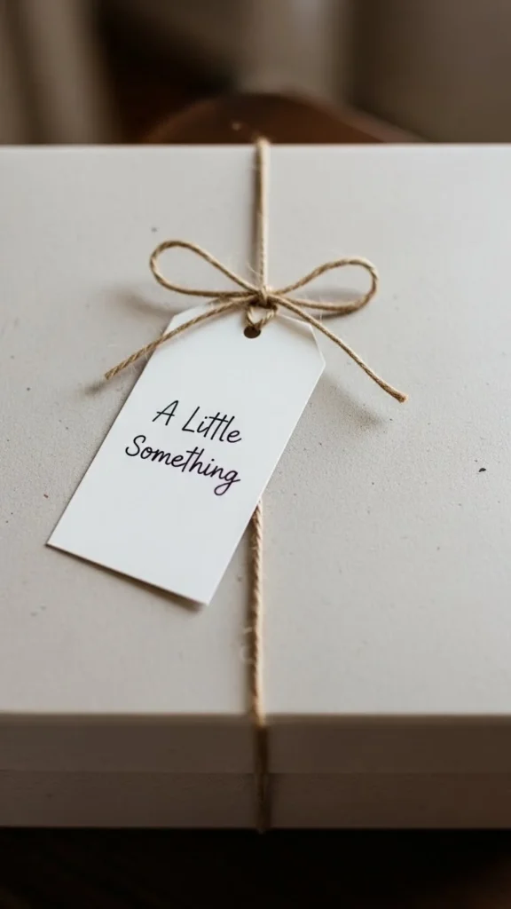 Minimal Box with Handwritten Tag