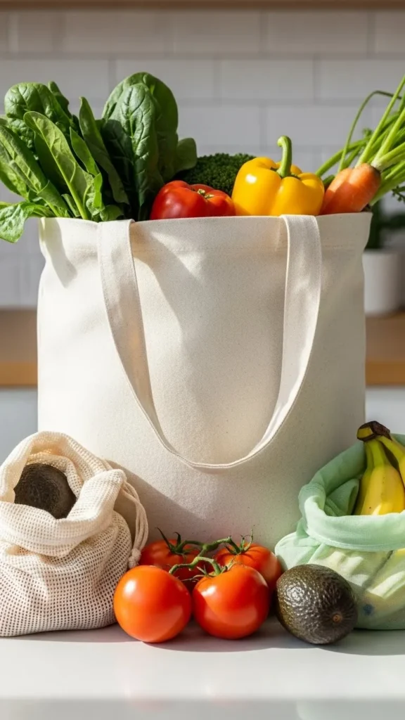 Minimal Canvas Market Tote