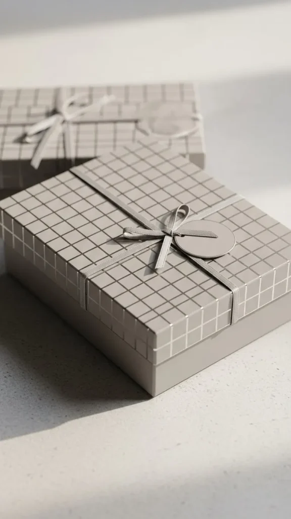 Minimal Grid Pattern Box