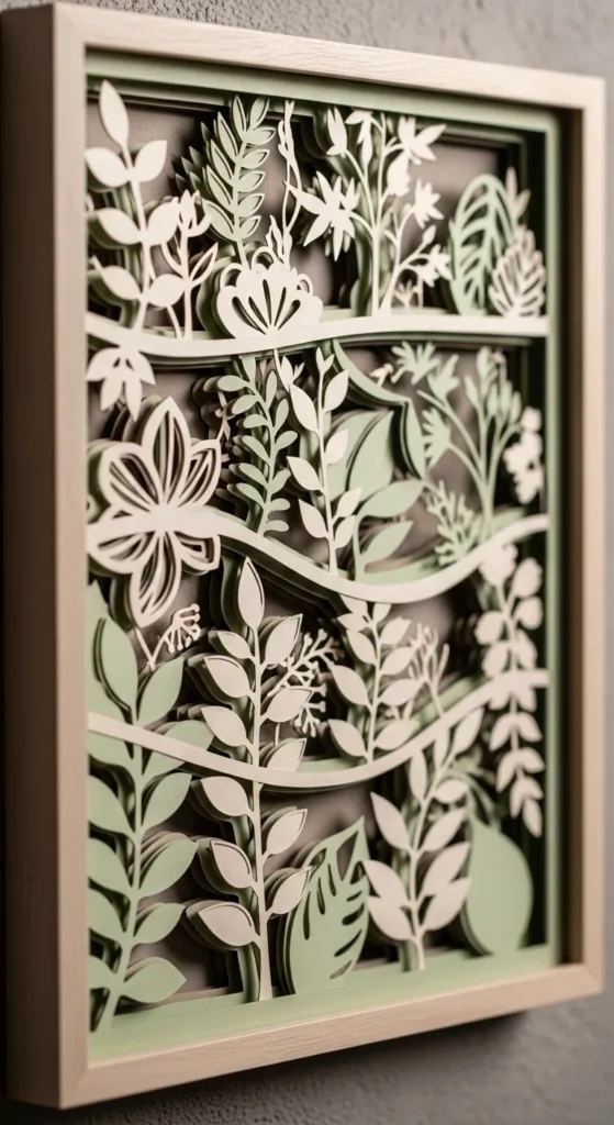 Minimal Paper Cut Art