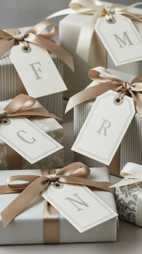 Monogram Initial Tags