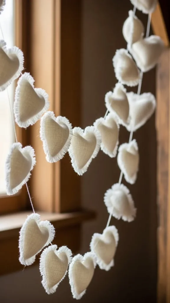 Natural Cotton Batting Hearts