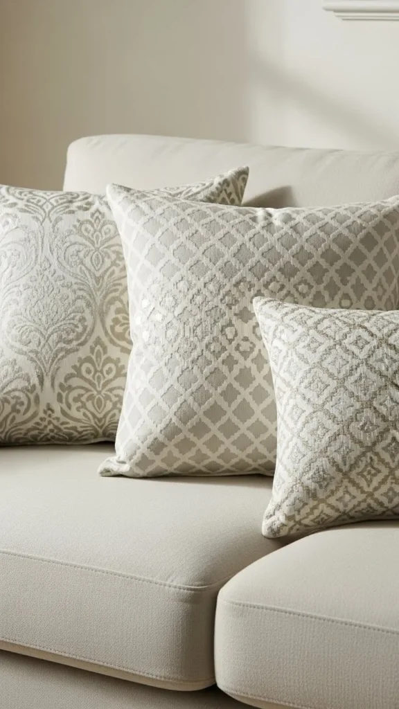 Neutral Patterned Jacquard Covers
