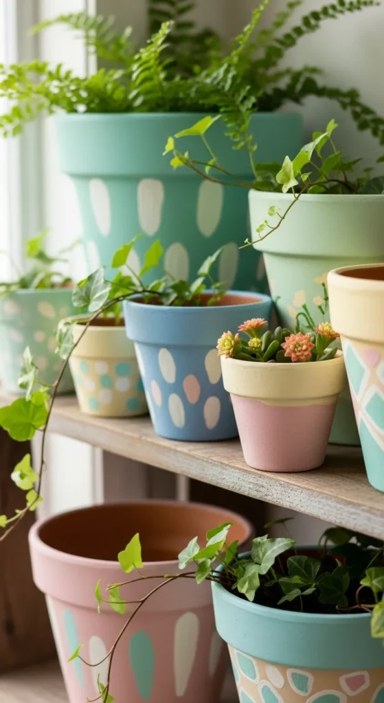 Painted Terra Cotta Pots