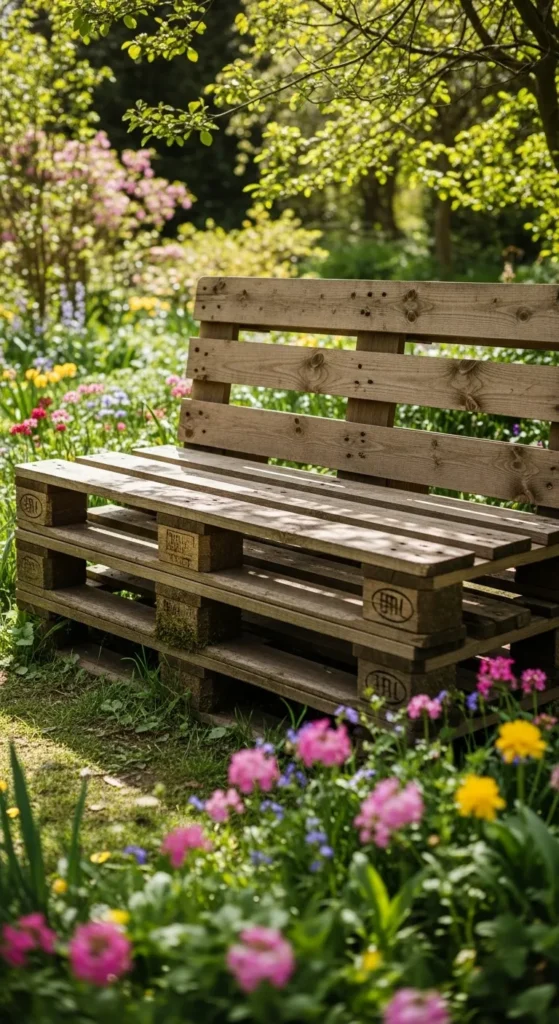 Pallet Garden Bench
