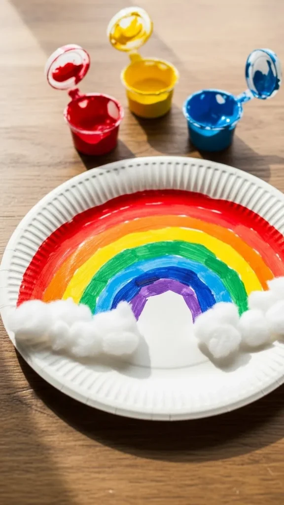 Paper Plate Rainbow