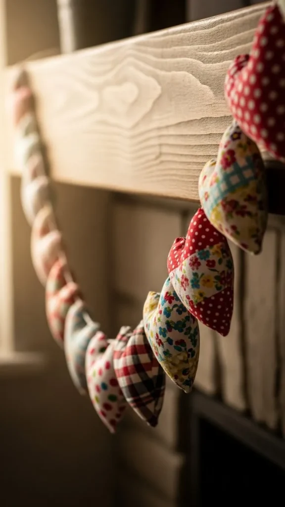 Patchwork Heart Garland