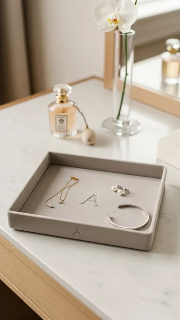 Personalized Initial Jewelry Tray