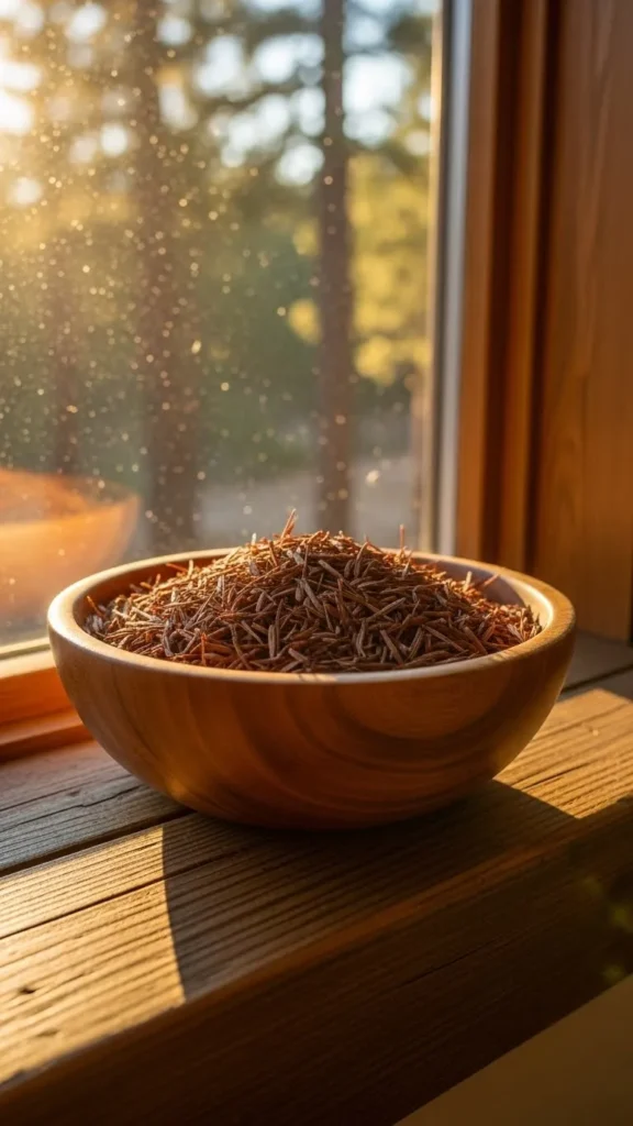 Pine Needle and Cedar Chip Bowl