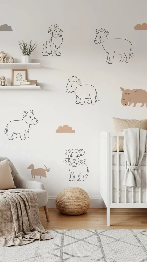 Playful Animal Outlines