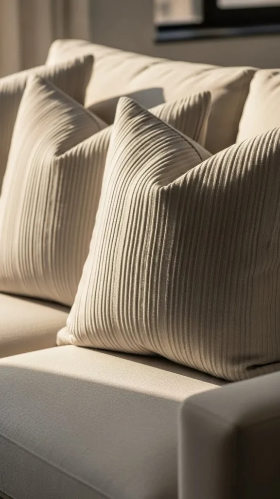 Pleated Detail Pillow Covers