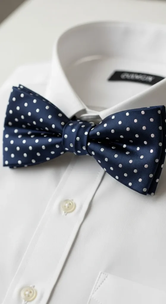 Polka Dot Glam Bow Tie