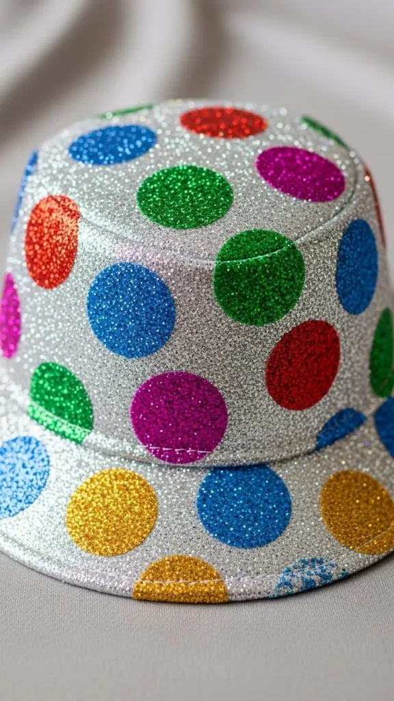 Polka Dot Glitter Hat