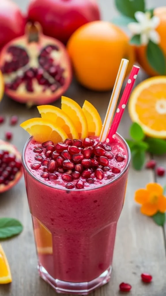 Pomegranate Orange Smoothie