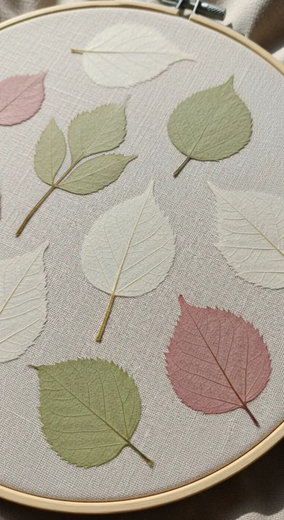 Pressed Fabric Botanical Wall Art