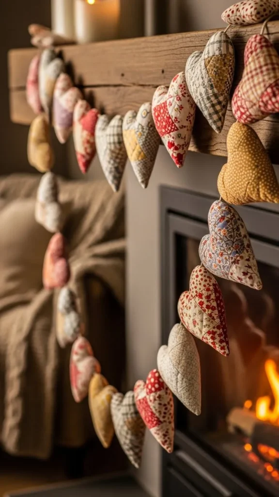 Quilted Heart Garland