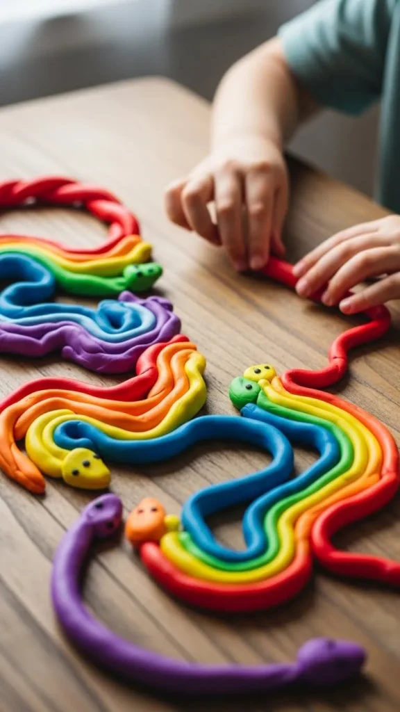 Rainbow Clay Snakes
