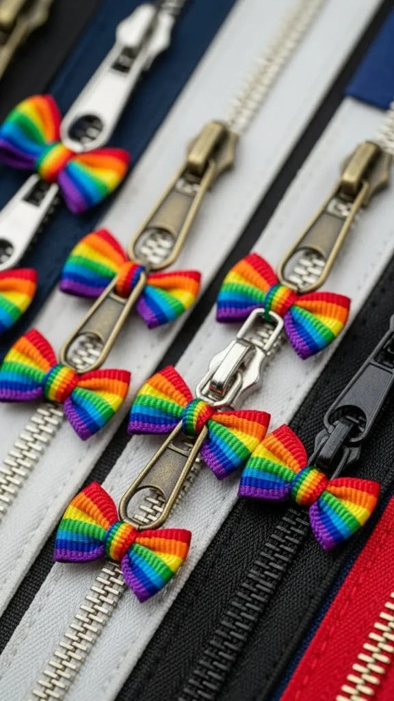 Ribbon-Charmed Zipper Pulls