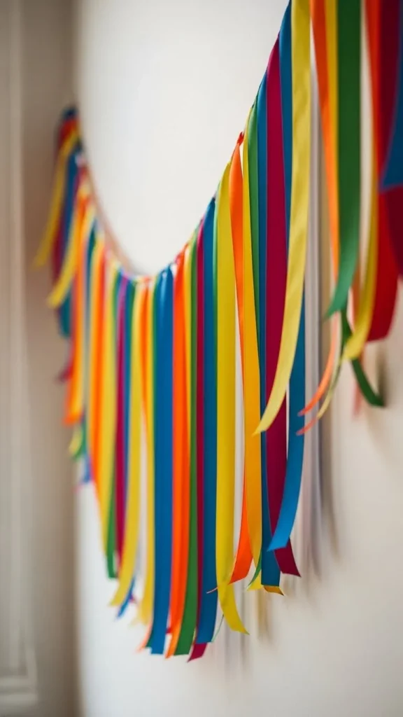 Ribbon Garland for Instant Party Decor