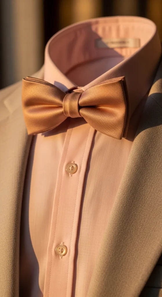 Rose Gold Bow Tie