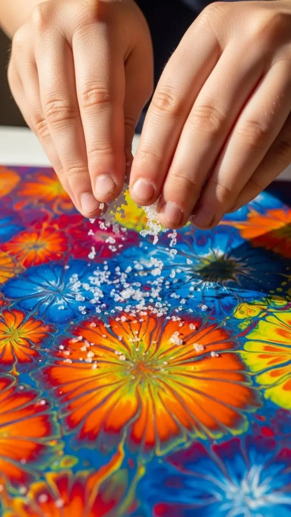 Salt Paint Fireworks