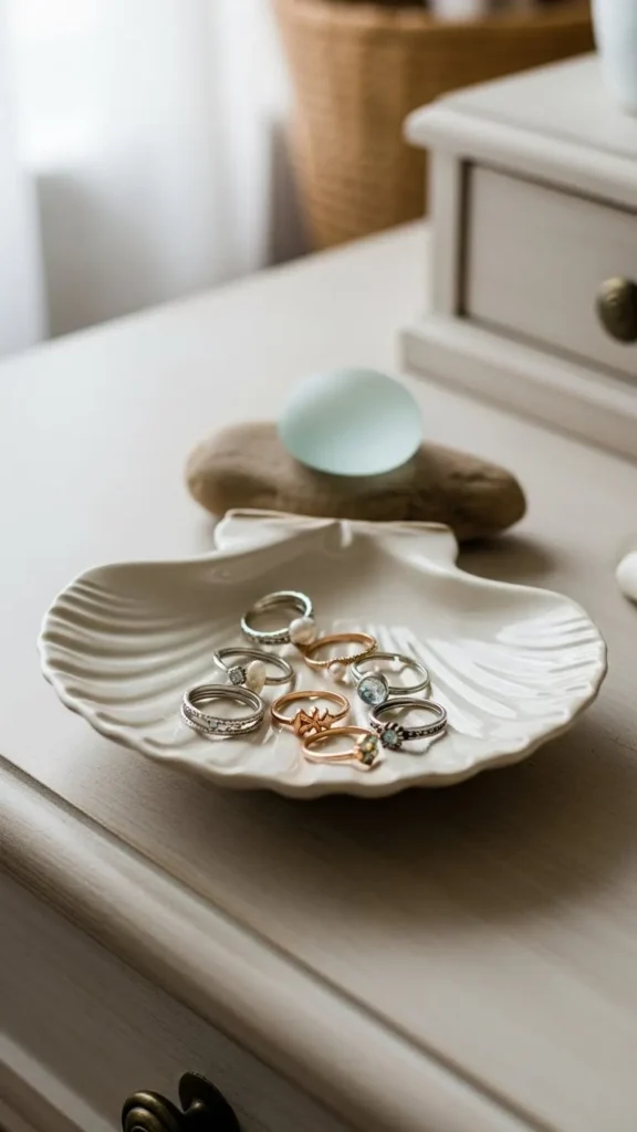 Shell-Shaped Jewelry Dish
