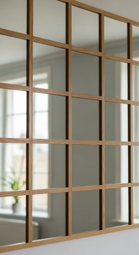 Simple Grid Frame Mirror