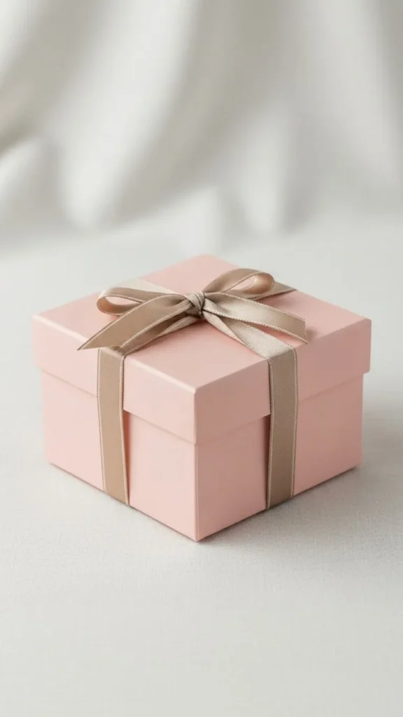 Soft Blush Square Box