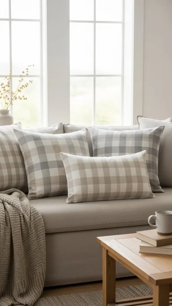 Soft Check Pattern Covers