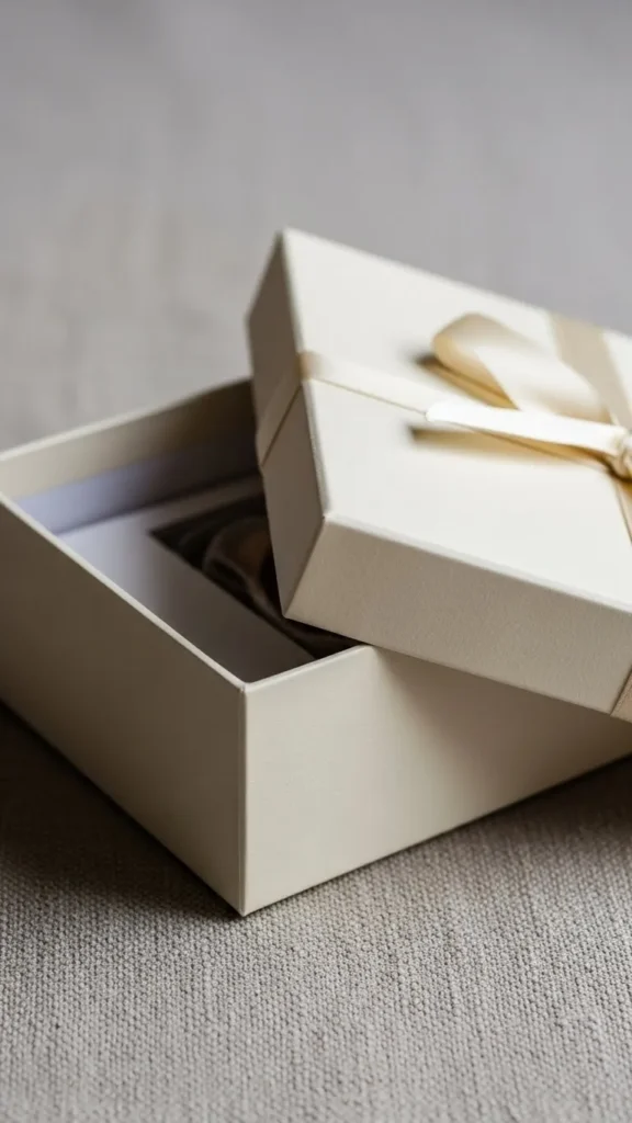 Soft Cream Lift-Off Lid Box