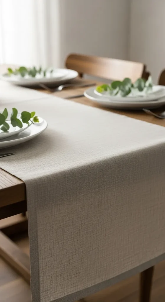 Soft Linen Neutral Runner