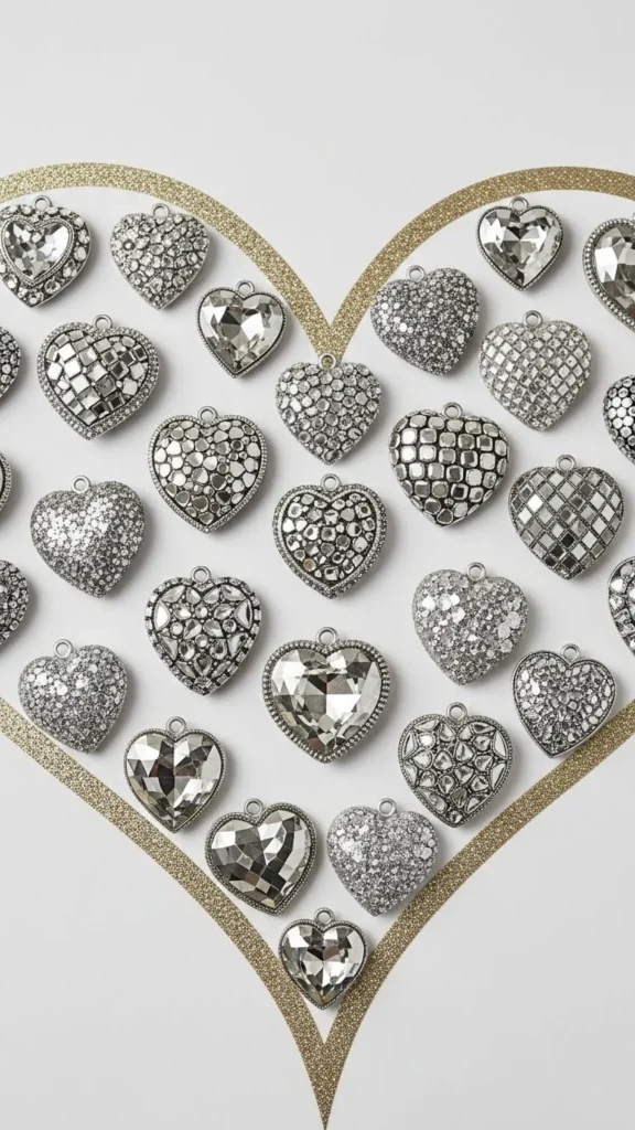 Sparkle Tape Outline Hearts