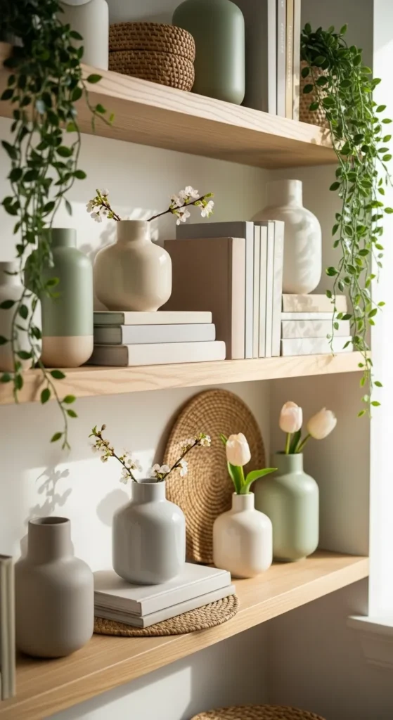 Spring DIY Shelf Styling
