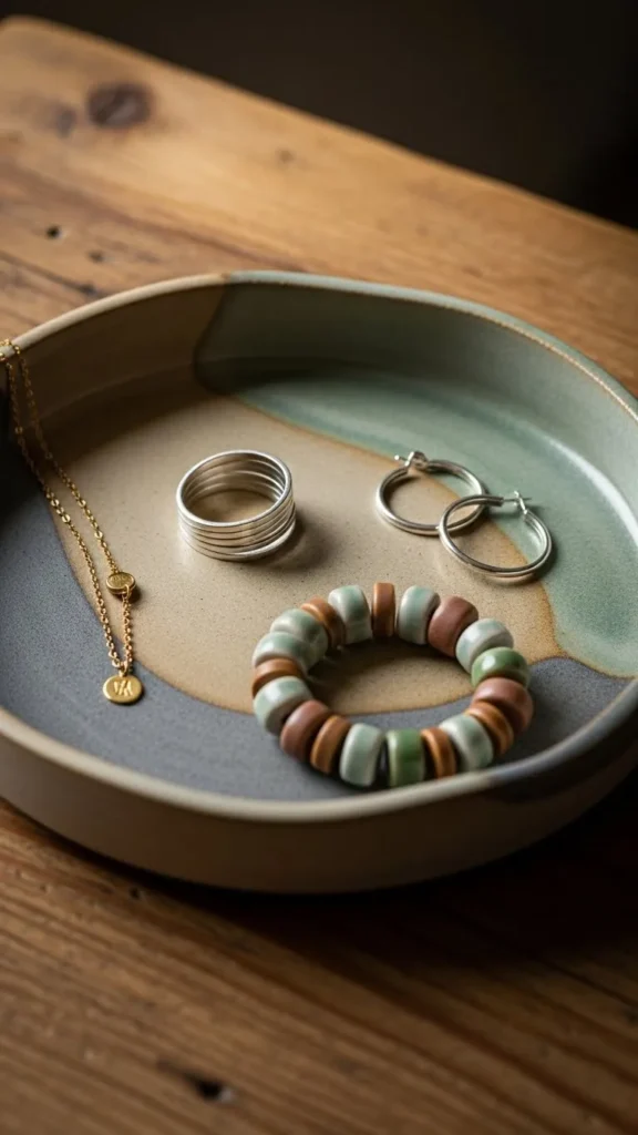 Stoneware Jewelry Tray